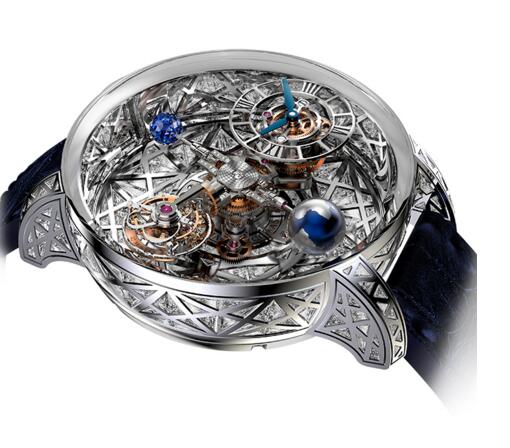 (image for) Jacob & Co AT800.30.HD.HD.A Astronomia Meteorite Triangle Diamonds Replica watch